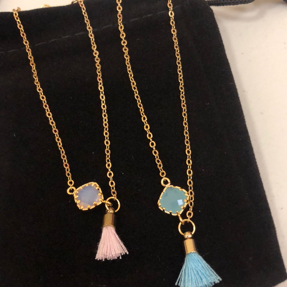 Namaste-“Good Karma” Dainty-blue or pink Bracelet